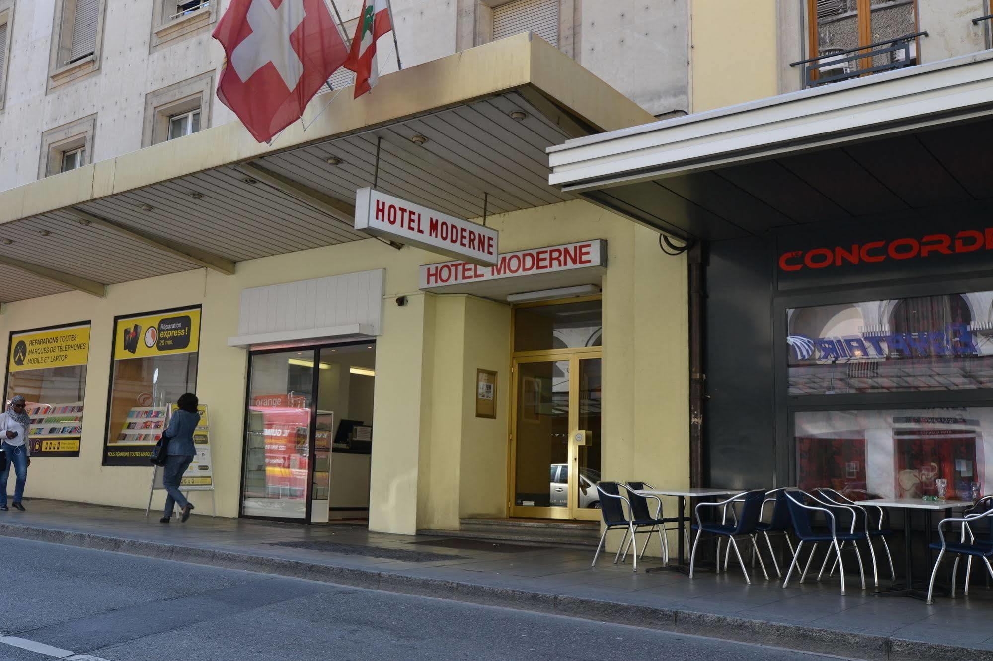 Hotel Moderne Geneva Bagian luar foto